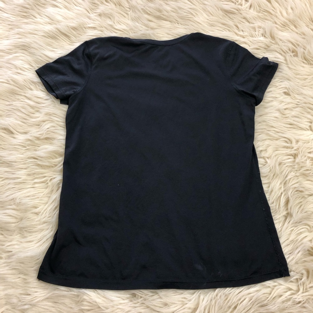 NIKE DRI-FIT black athletic short sleeve top - Picture 3 of 5